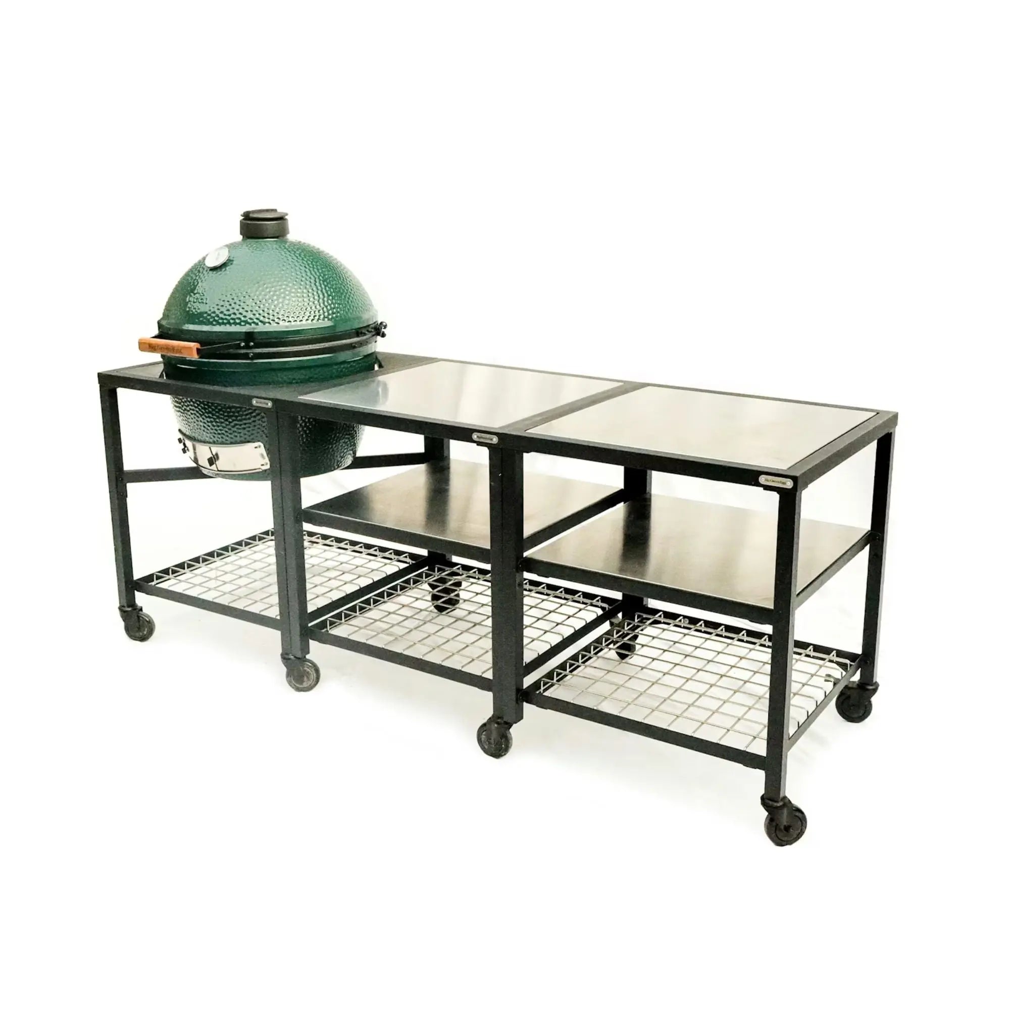 Big Green Egg Modular Nest | 2 Expansion frames with Stainless Steel Surfaces