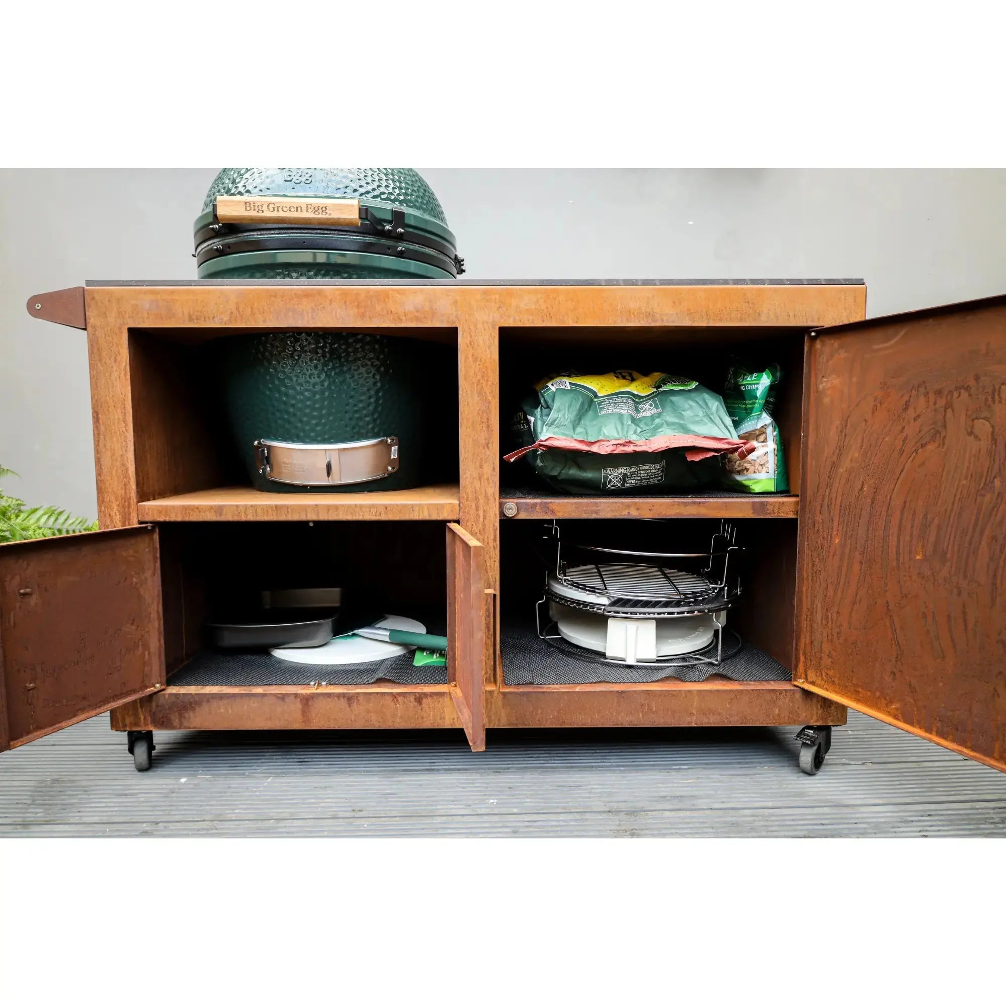 Big Green Egg Corten Steel Kitchen