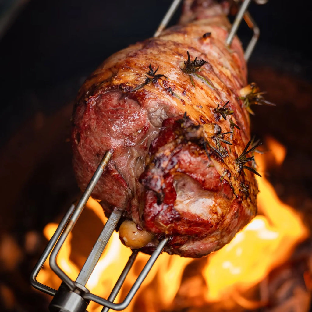 Big Green Egg Rotisserie 2 with Roasting Pack