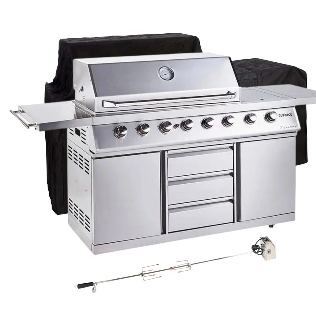 New Outback Signature 6 Burner Hybrid IR BBQ Bundle
