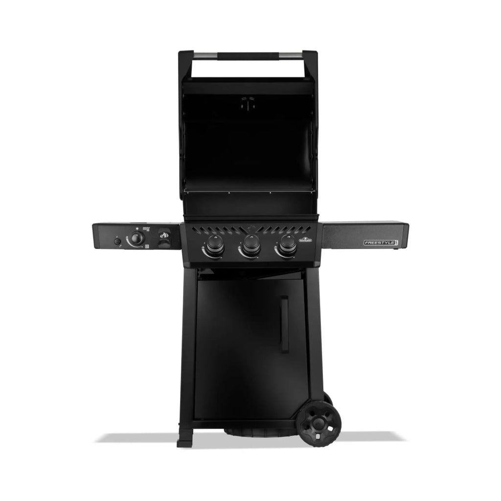 Napoleon Grills FREESTYLE PRO 365 Gas BBQ - 3 Burners in Black with Infrared Side Burner | FP365DSIBPK-1-GB