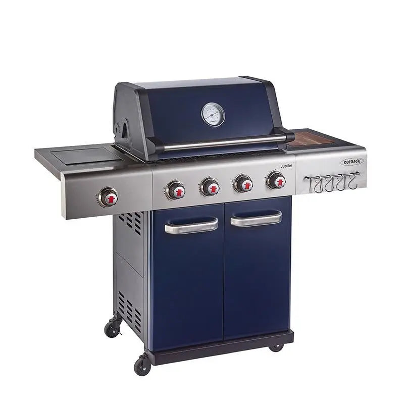 Outback Jupiter 4 Burner Hybrid BBQ | Blue | OUT370766
