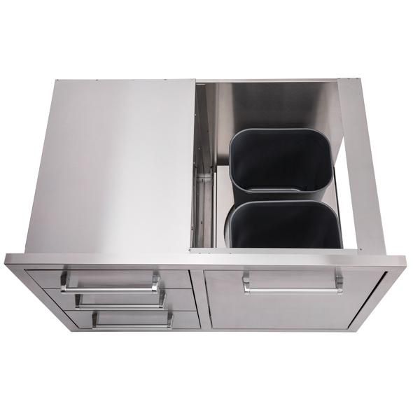 Whistler Burford Triple Drawer Bin Drawer Combo